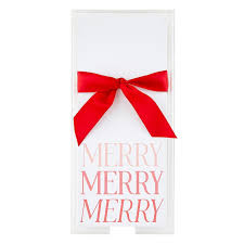 Rectangle Notepad with Tray- Merry Merry