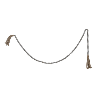 DF1058 Jute/Wood Bead Garland 72"