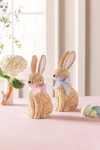Blue Woven Bunny Sitter