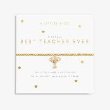A Little "Forever Yours - Best Teacher Ever" Silver, Gold tone plated & rose gold tone plated