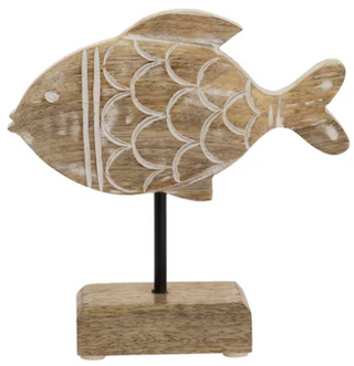 Wood fish on Stand - SM