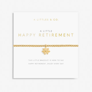 A Little "Happy Retirement" Gold Bracelet
