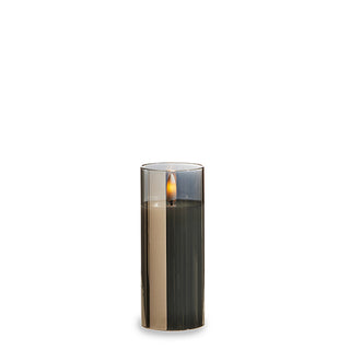 Smoke Glass Ivory 2x5 Pillar Candle