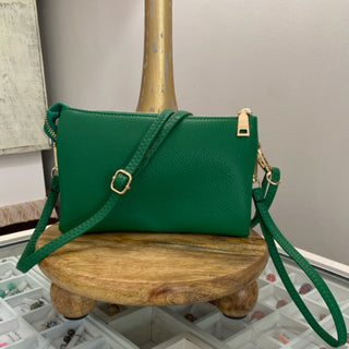 M013-EMRLD Riley Crossbody - Emerald