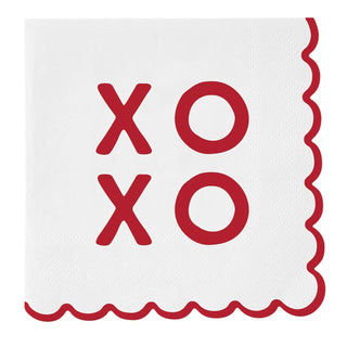 XOXO Scallop Foil Napkin