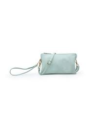 M013-SF Riley Crossbody/Wristlet Seafoam