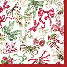Christmas Bows Lunch Napkin
