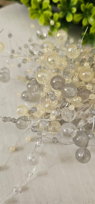 GD1421 Grey Ivory Bead Garland