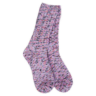 55142 World's Softest Ragg Crew Socks Lavender Socks