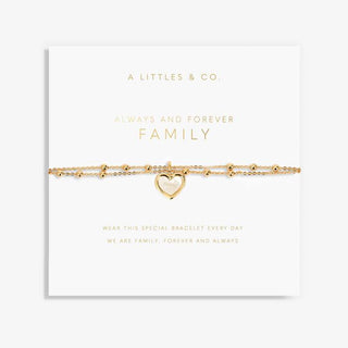 A Little "Always And Forever Family" Bracelet Gold