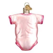 32338 Pink Baby Onesie Orn