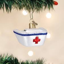 36146 Nurses Cap Ornament - OWC