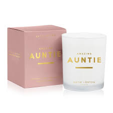 Sentiment Candle - Amazing Auntie - Grapefruit and Pink Peony