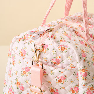 On the Go Quilted Weekender Bag - Endless Daydream Cream