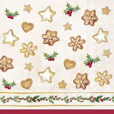 Cookie Garland Cream Cocktail Napkin