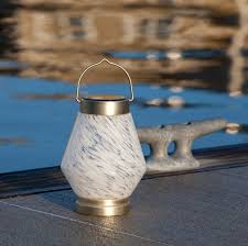 Solar Boaters Lantern White Cone
