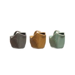 5oz Stoneware Bird Shaped Creamer (3 colors)