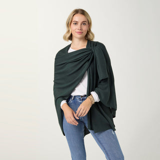 Kiara Pull Thru Wrap - Deep Green