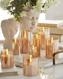 Gold Glass Ivory Pillar Candle 6 x 6