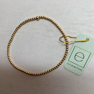 Gold Bead 2mm Bracelet