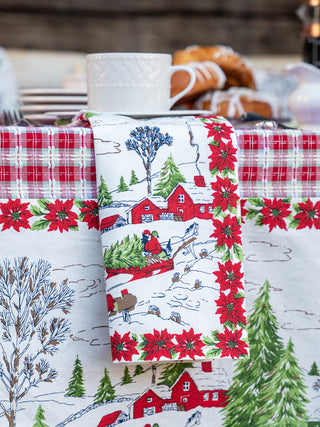 Yuletide Breakfast Tablecloth Ivory