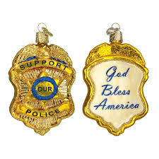 36129 Police Badge Orn