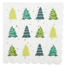 Holiday Trees Cocktail Napkin