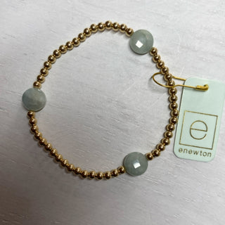 Admire Gem Gold Aquamarine 3mm Bracelet