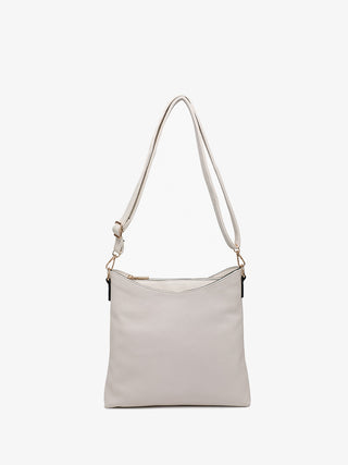 M1765-CTN Emma Crossbody - Cream/Tan
