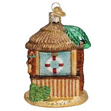 20131 Tiki Hut Ornament - OWC
