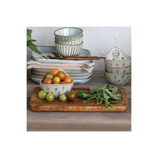 Mango Wood Tray w/ Laser Etched Botanicals