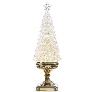 4319067 Gold Lit Swirling Glitter Tree 17Ó