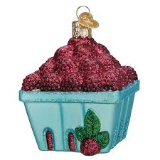 28139 Carton of Raspberries Orn