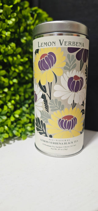 Tall Silver Tea Tin - Lemon Verbena