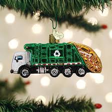 46091 Garbage Truck Ornament - OWC