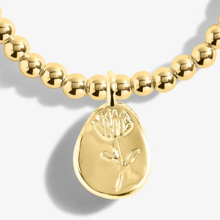 A Little Birth Flower "September" - Gold Tone Bracelet