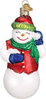 24179 Snowball Fight Snowman Orn