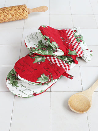 Holly Song Patchwork Mini Mitt