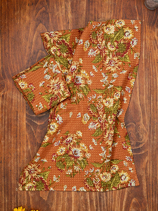 Marguerite Rust Tea Towel
