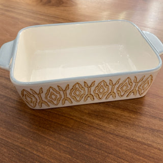 DF7206A Rectangle Hand Stamped Baker