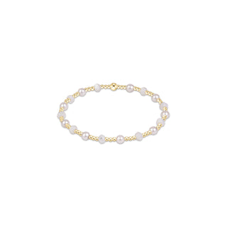 Extends Sincerity Gemstone & Pearl 4mm Bracelet - Mother Of Pearl