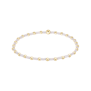 Hope Sincerity Silky White Bracelet