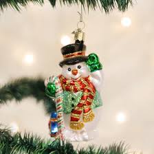 24068 Candy Cane Snowman Orn