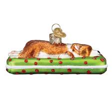 12598 Sleepy Corgi Orn
