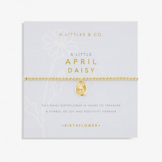 A Little "April" Daisy Bracelet Gold