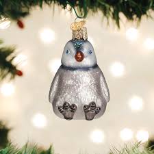 16143 Sitting Penguin Chick Ornament - OWC