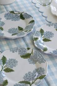 Hydrangea Melamine Dessert Plate