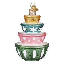 32821 Stacked Mixing Bowls Ornament - OWC