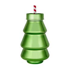 Acrylic Tree Shaped Sipper- Green